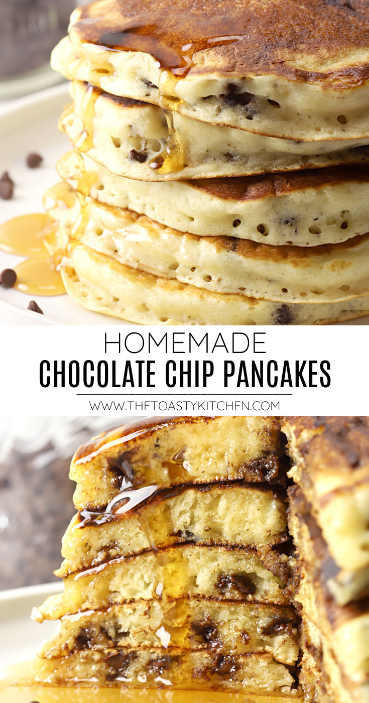 Chocolate chip pancakes recipe.