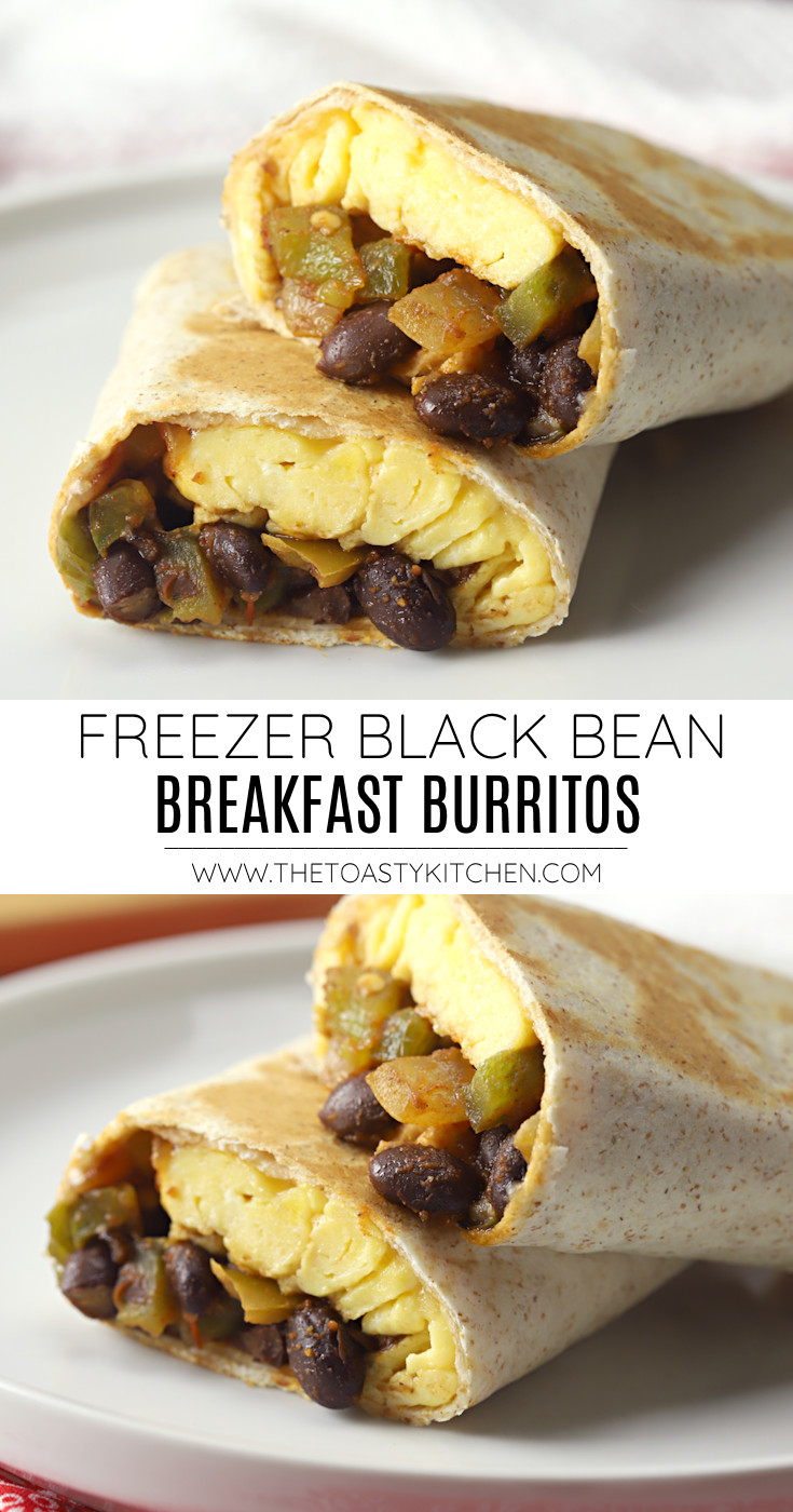 Freezer black bean breakfast burritos recipe.