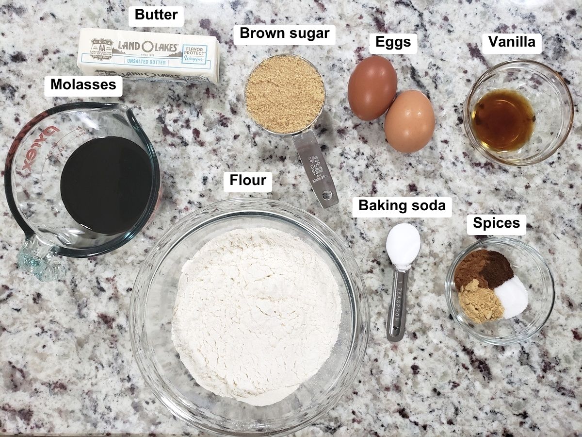 Ingredients on a counter top.