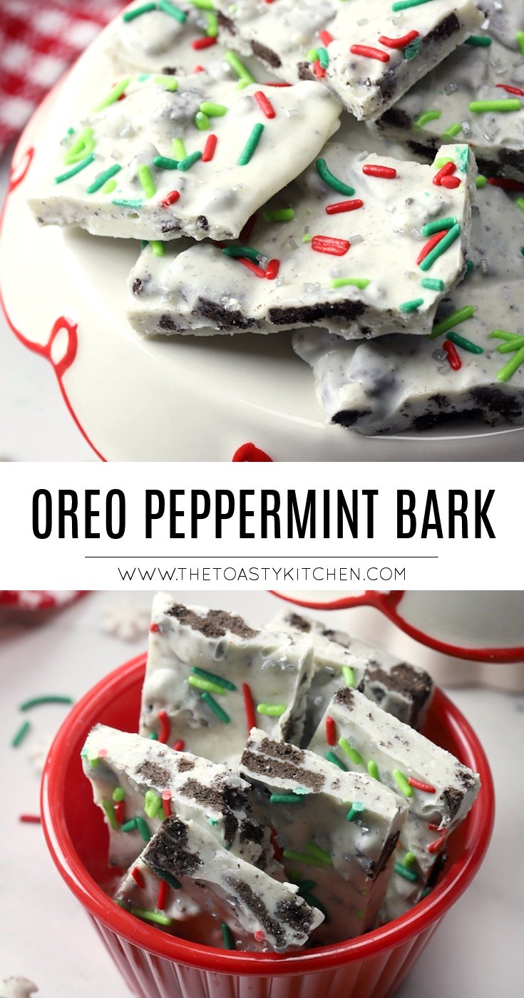 Oreo peppermint bark recipe.