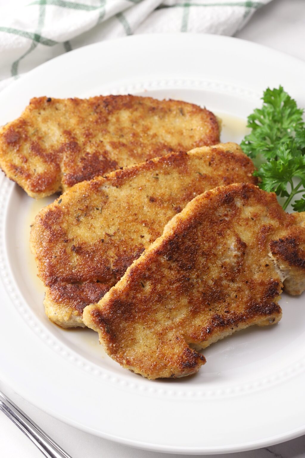 Parmesan Crusted Pork Chops - The Toasty Kitchen