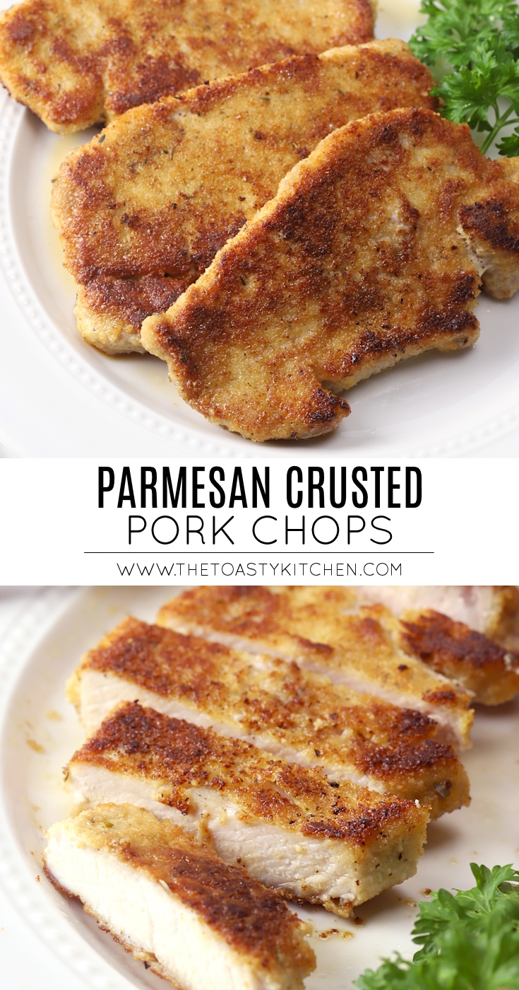 Parmesan Crusted Pork Chops by The Toasty Kitchen