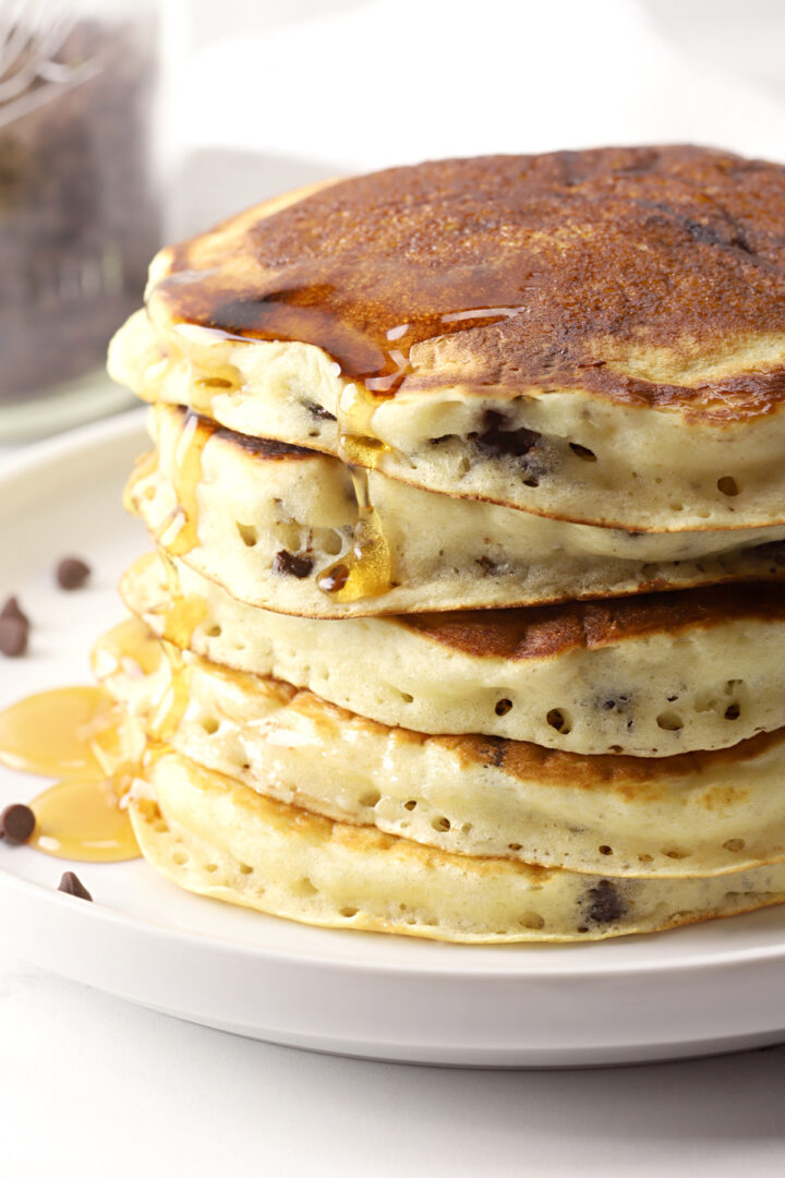 Chocolate Chip Pancakes - The Toasty Kitchen