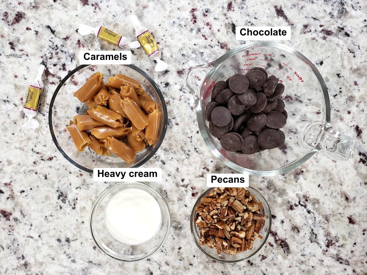 Ingredients on a counter top.