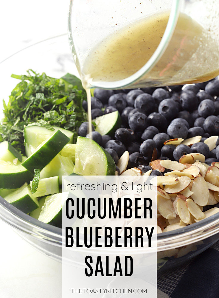 Cucumber blueberry salad recipe.