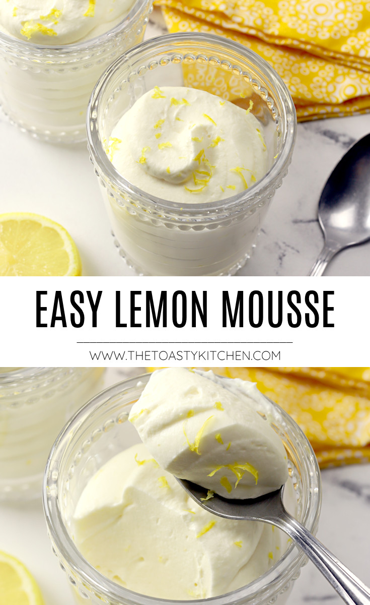 Easy lemon mousse recipe.