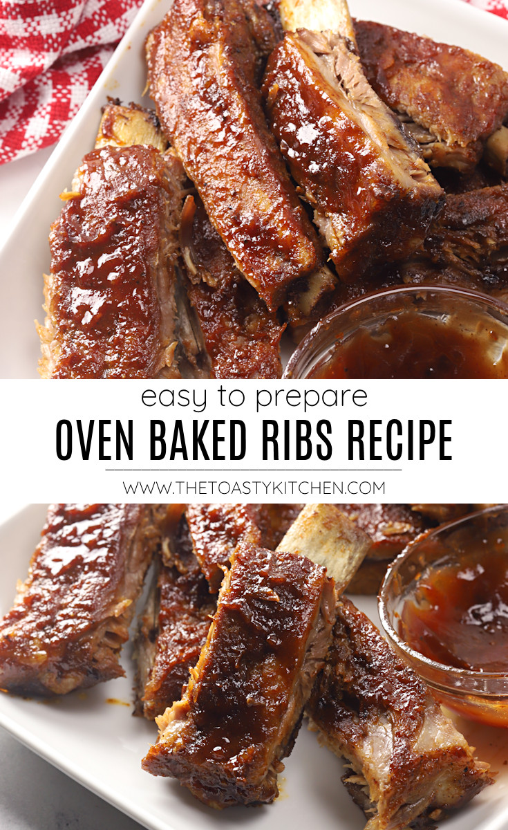 Oven baked ribs recipe.