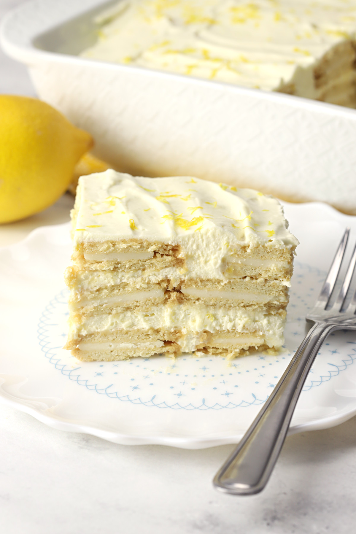 Raspberry Lemon Icebox Cake Recipe - The Best Cake Recipes