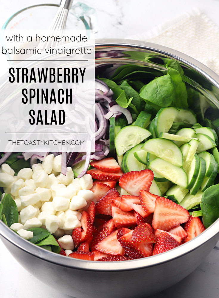 Strawberry spinach salad recipe.