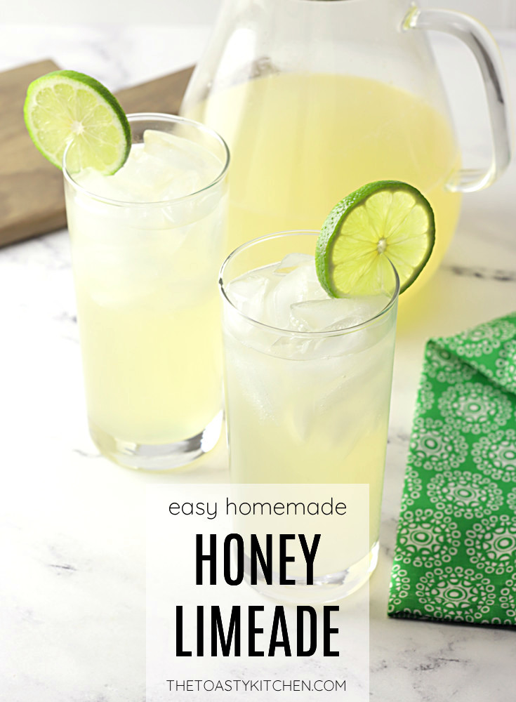 Homemade honey limeade recipe.