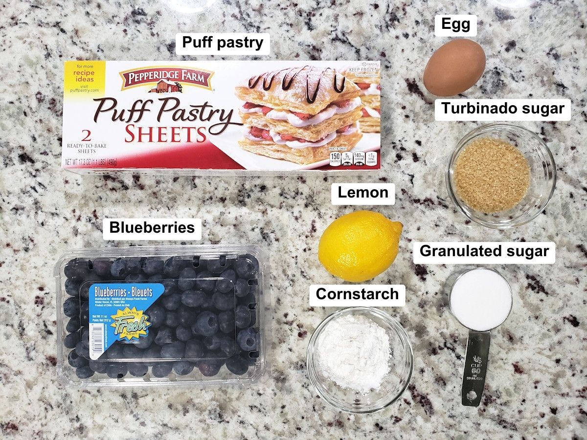 Ingredients on a counter top.