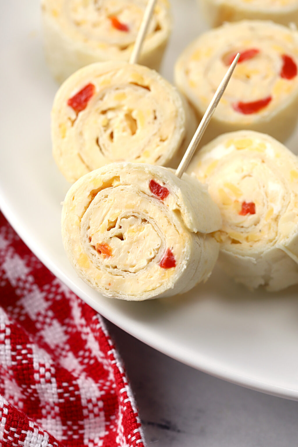 Pimento Cheese Pinwheel Sandwiches - The Toasty Kitchen