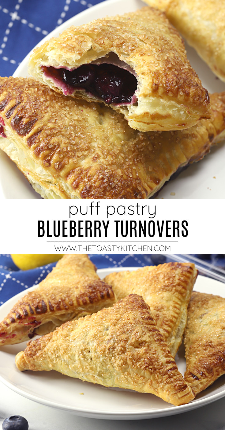 Puff pastry blueberry turnovers recipe.