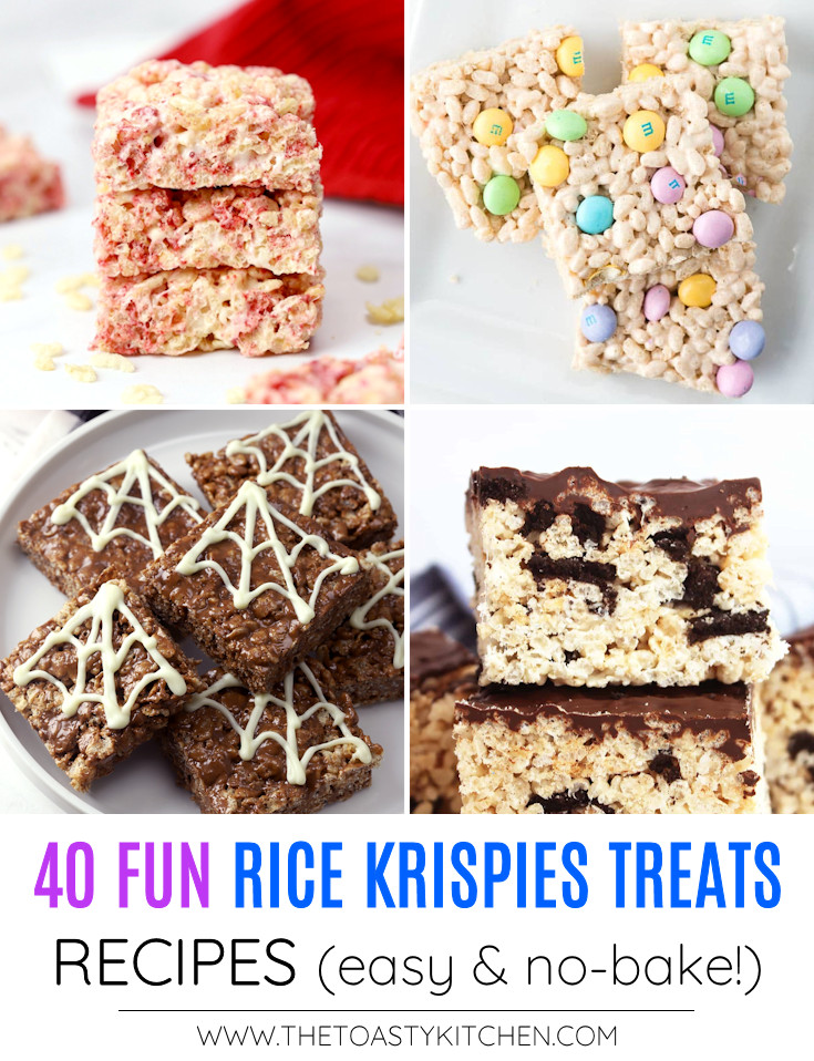 40 Rice Krispies Treats Variations - Recipe Roundup by The Toasty Kitchen