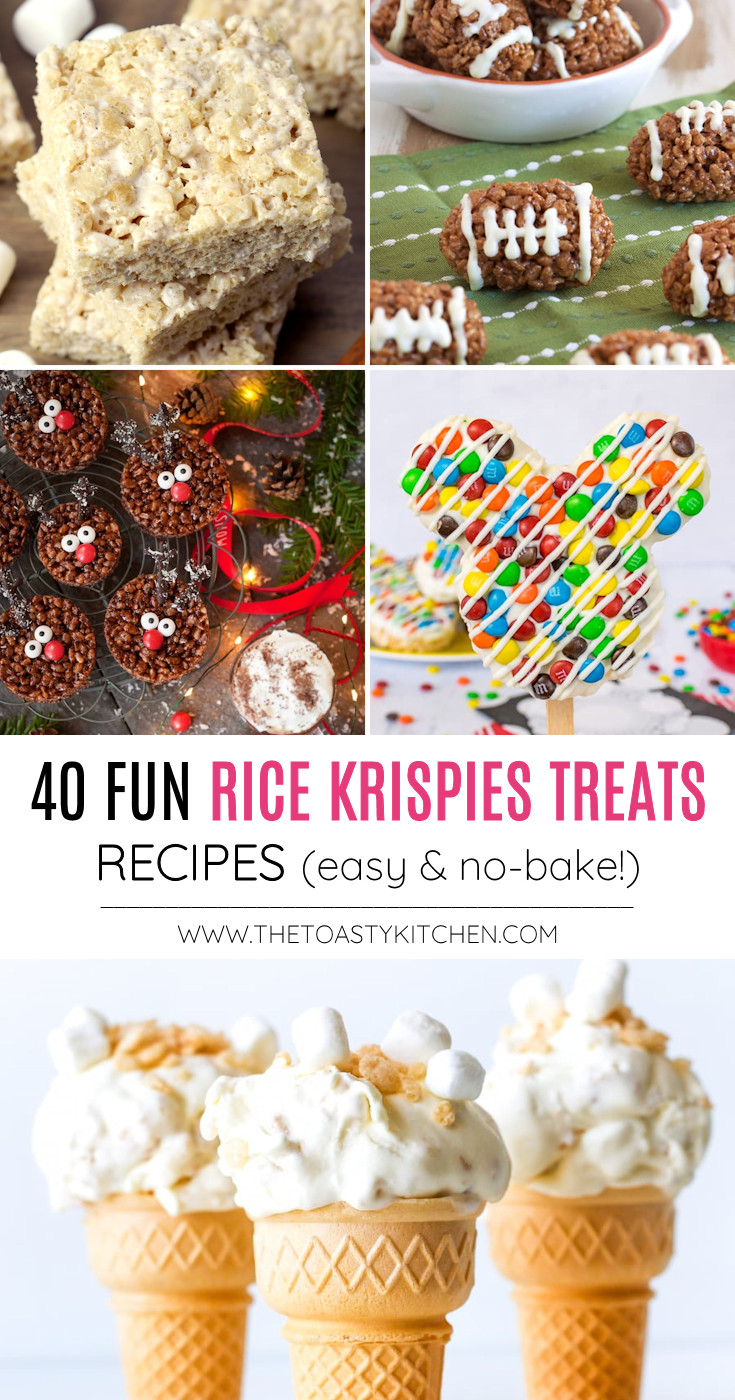 40 Rice Krispies Treats Variations - Recipe Roundup by The Toasty Kitchen