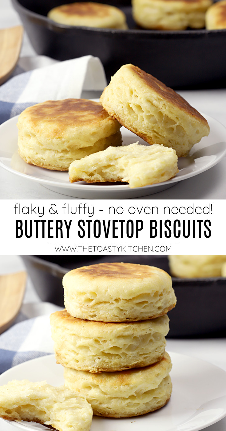 Buttery stovetop biscuits recipe.