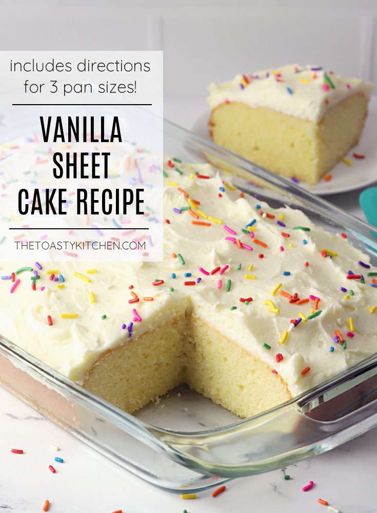 Vanilla Sheet Cake with Cream Cheese Frosting - Once Upon a Chef
