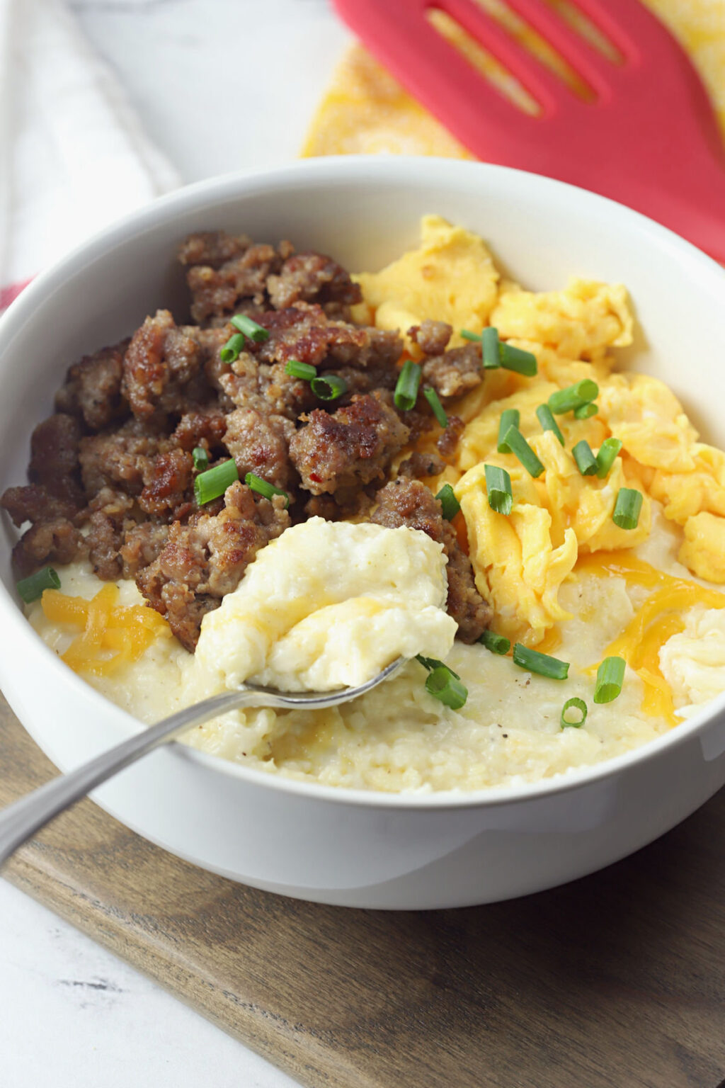 Grits Breakfast Bowl The Toasty Kitchen