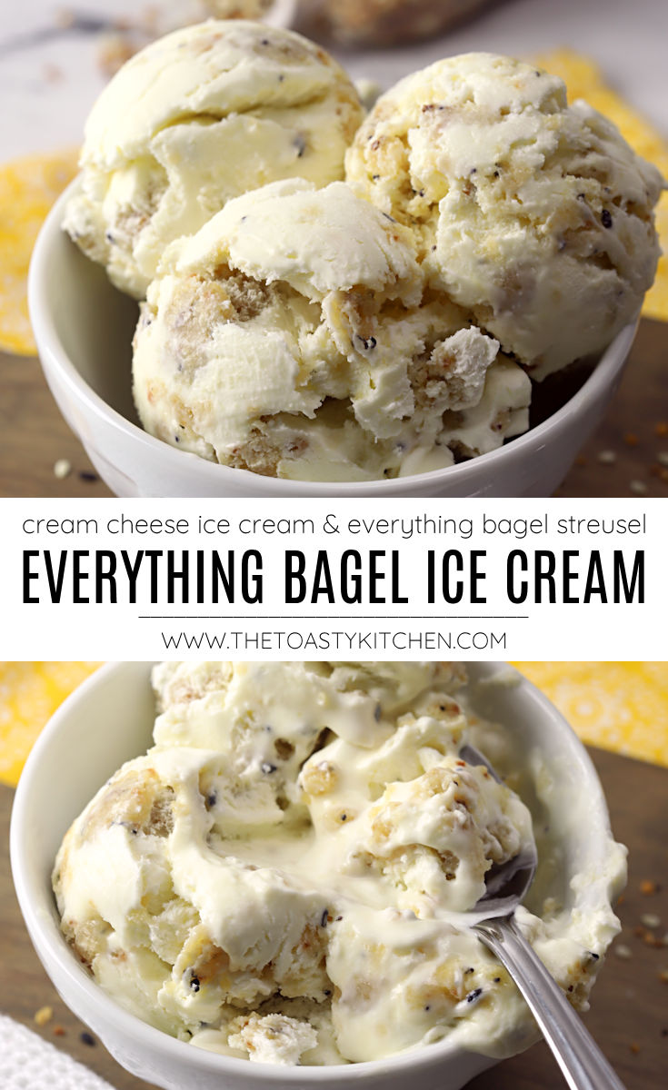 Everything bagel ice cream recipe.