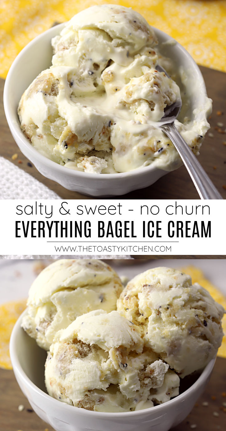 Everything bagel ice cream recipe.
