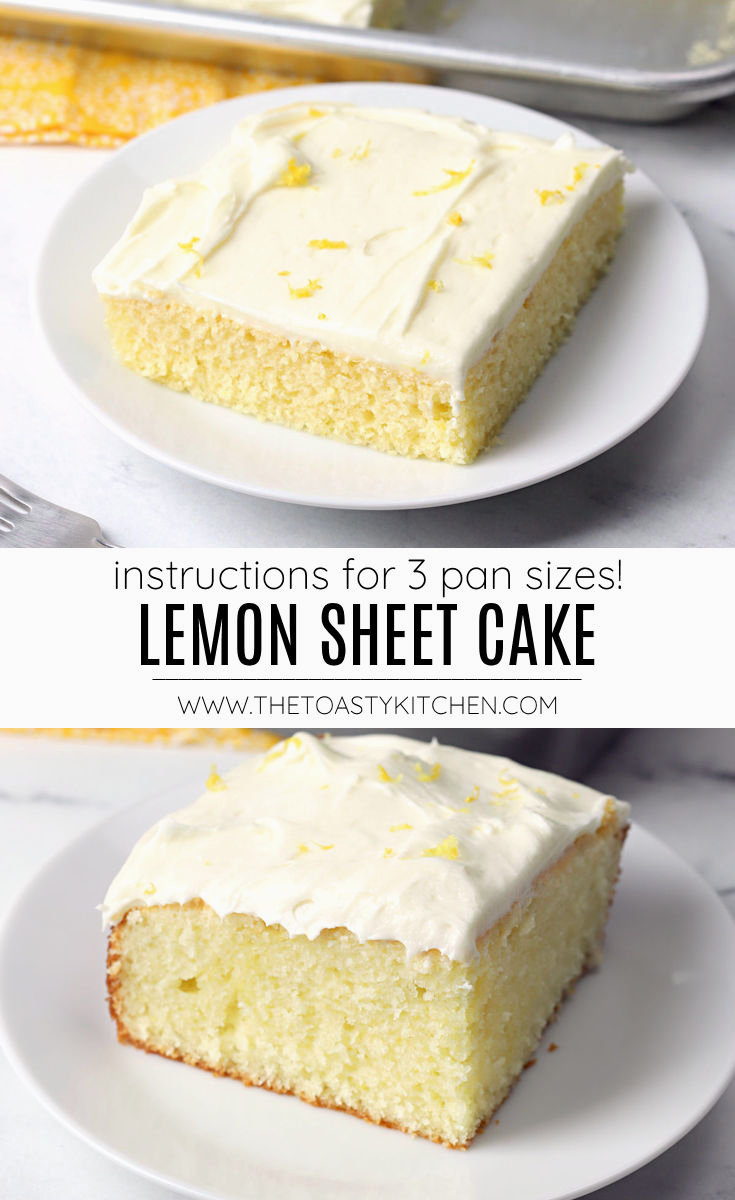 Lemon sheet cake recipe.