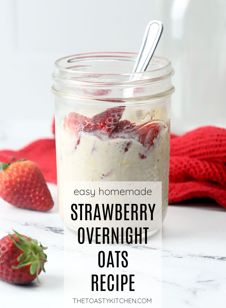 Strawberry overnight oats recipe.