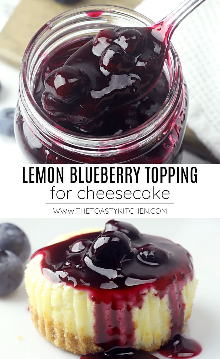 Lemon blueberry topping for cheesecake recipe.