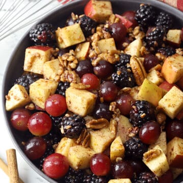 bowl of fall fruit salad