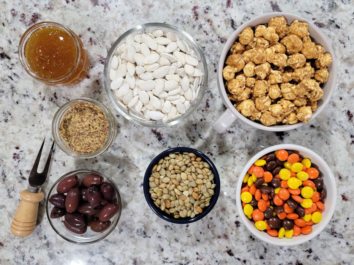 Ingredients on a counter top.