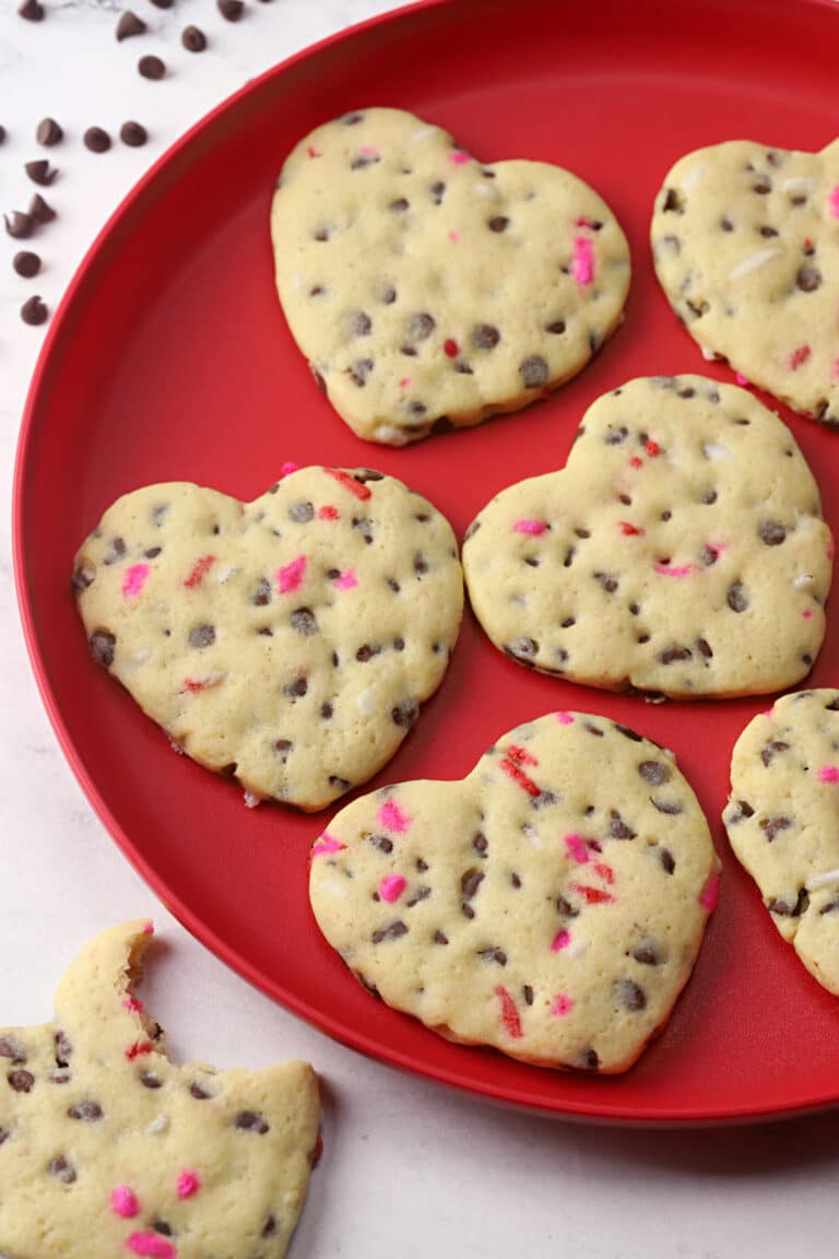 Heart Shaped Chocolate Chip Cookies The Toasty Kitchen