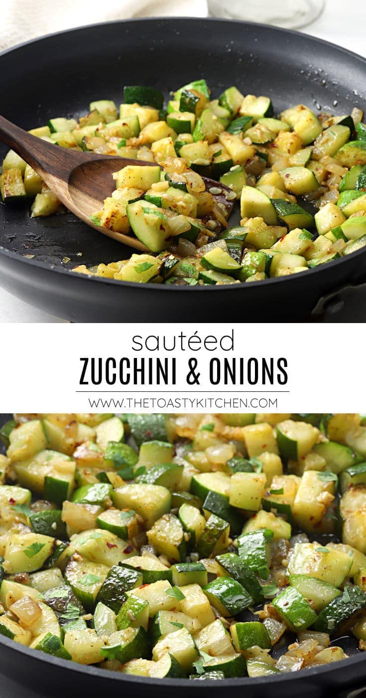 Sautéed zucchini and onions recipe.