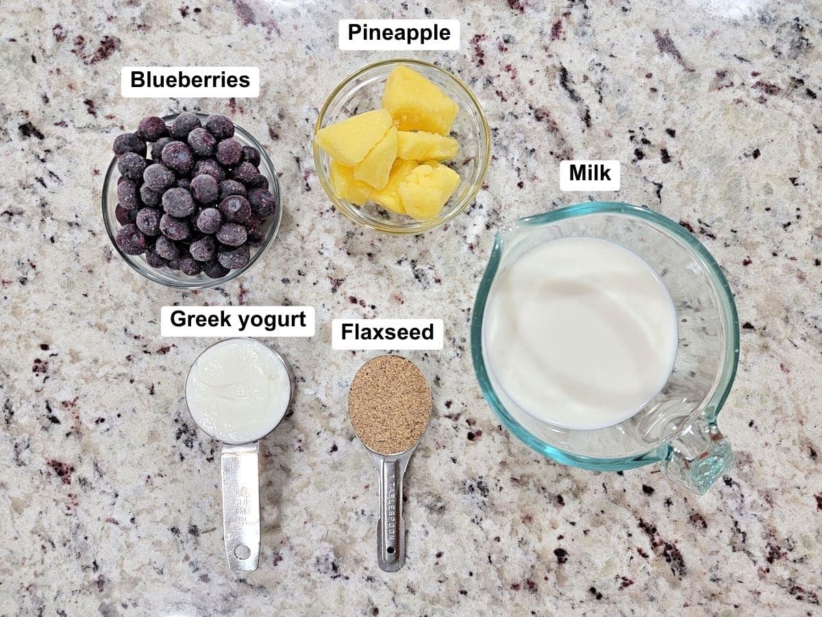 Ingredients on a counter top.