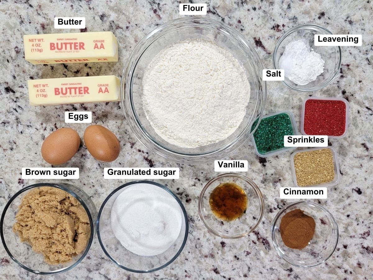 Ingredients on a counter top.