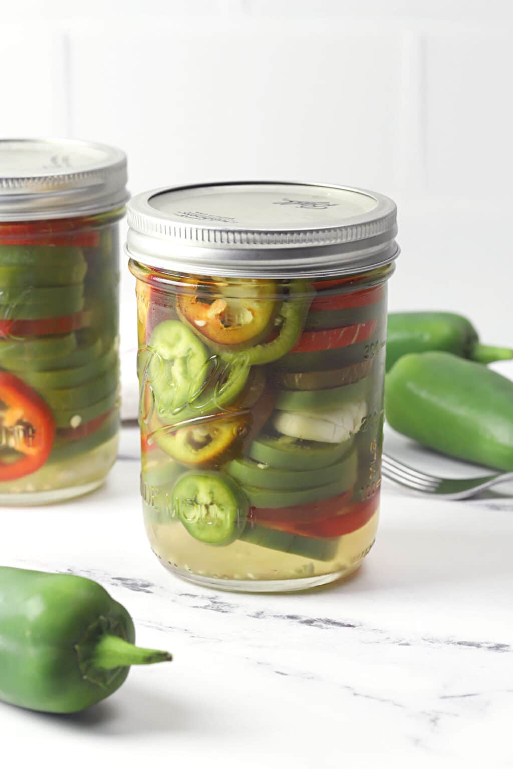 Refrigerator Pickled Jalapeños - The Toasty Kitchen