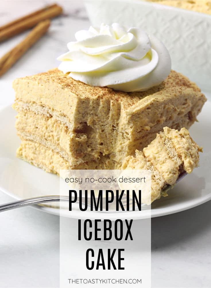 Pumpkin icebox cake recipe.