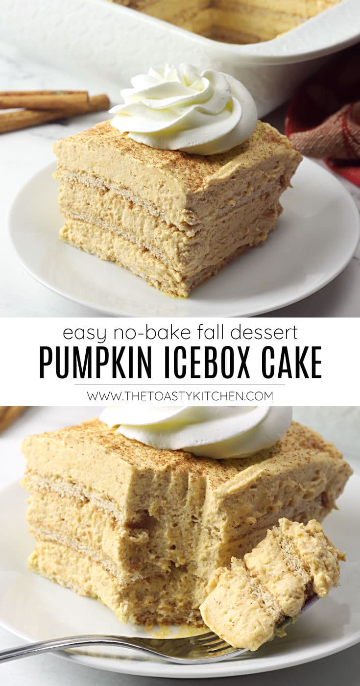 Pumpkin icebox cake recipe.