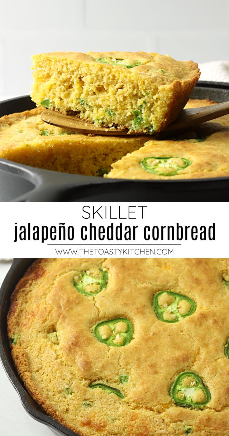 Skillet jalapeño cheddar cornbread recipe.