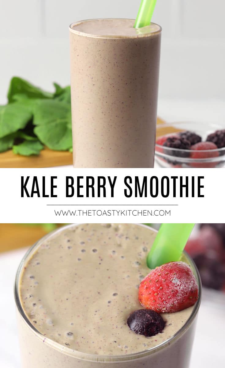 Kale berry smoothie recipe.