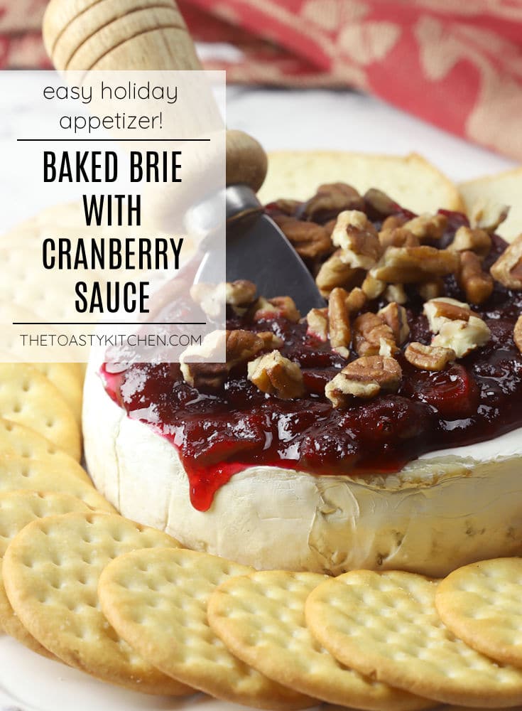 Baked brie with cranberry sauce recipe.