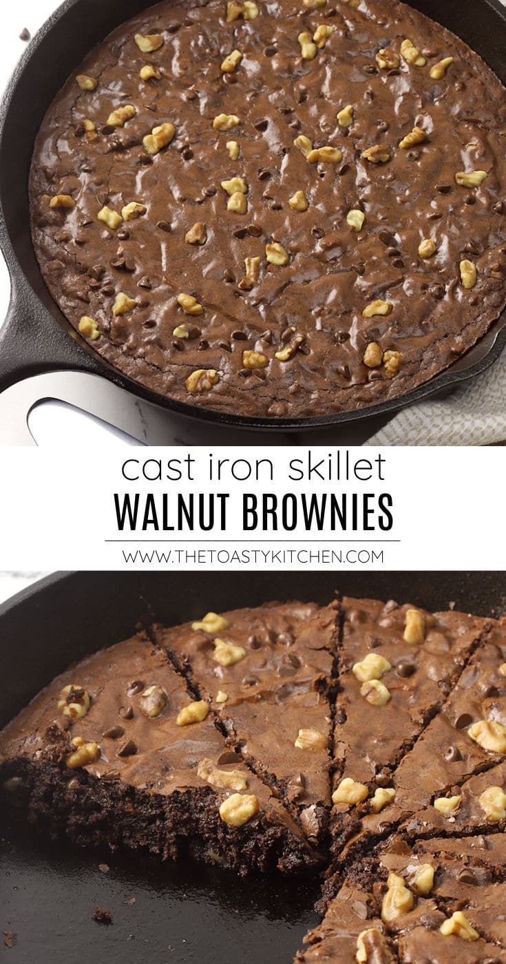Cast iron walnut brownies recipe.