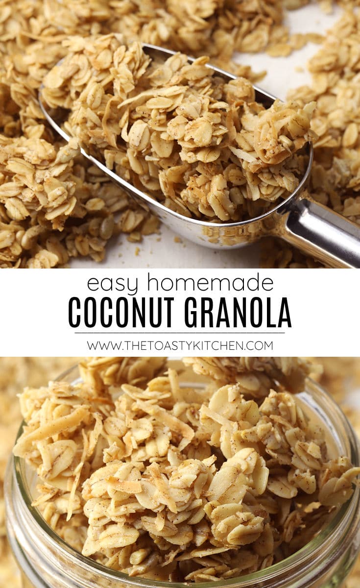 Coconut granola recipe.