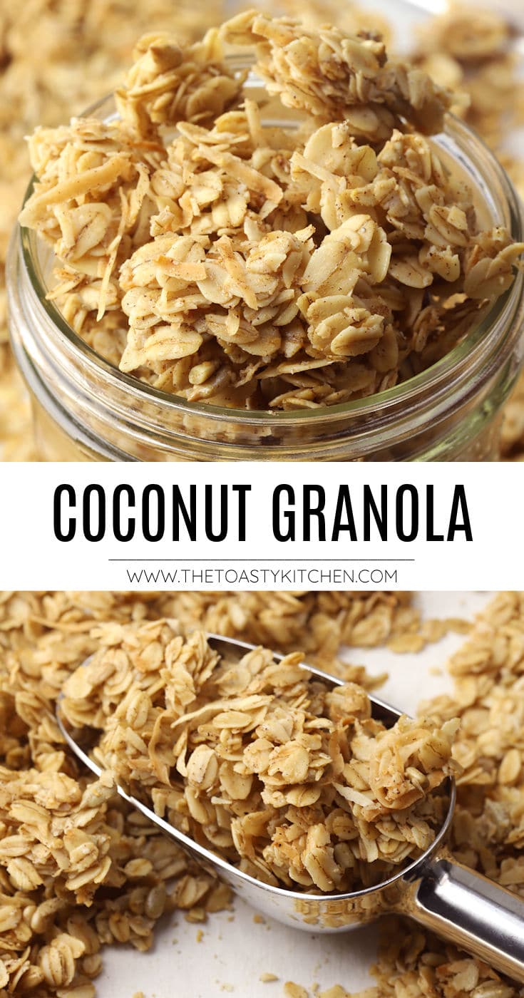 Coconut granola recipe.