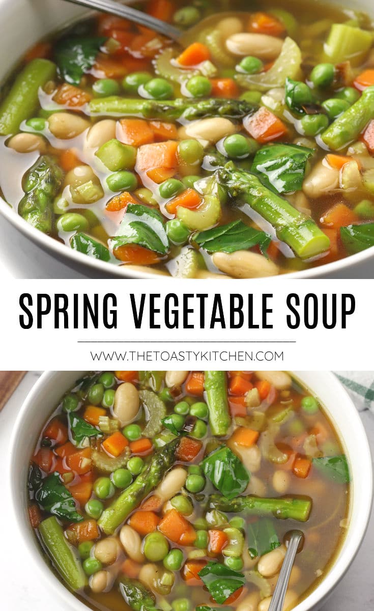 Spring vegetable soup recipe.