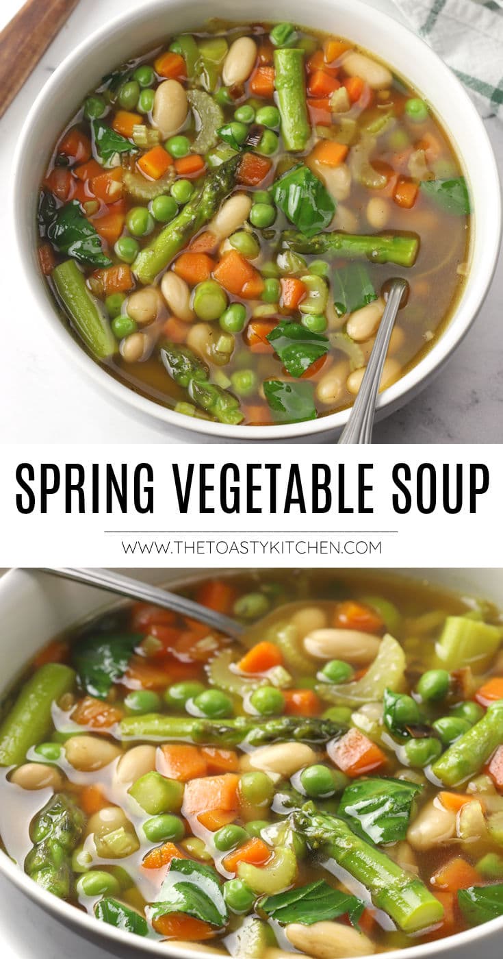 Spring vegetable soup recipe.