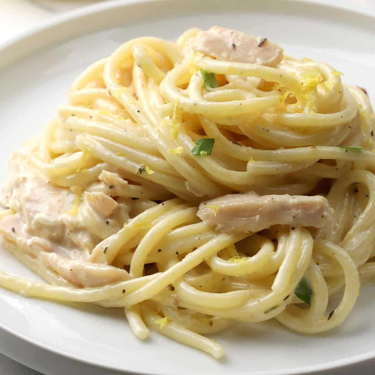 Creamy Lemon Chicken Pasta - The Toasty Kitchen