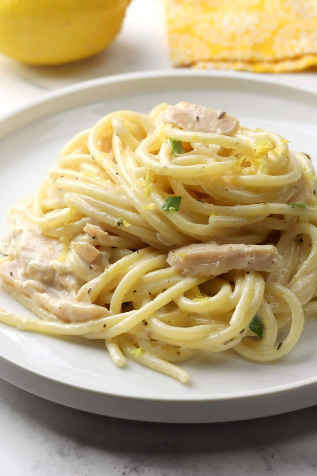 Creamy Lemon Chicken Pasta The Toasty Kitchen 9645