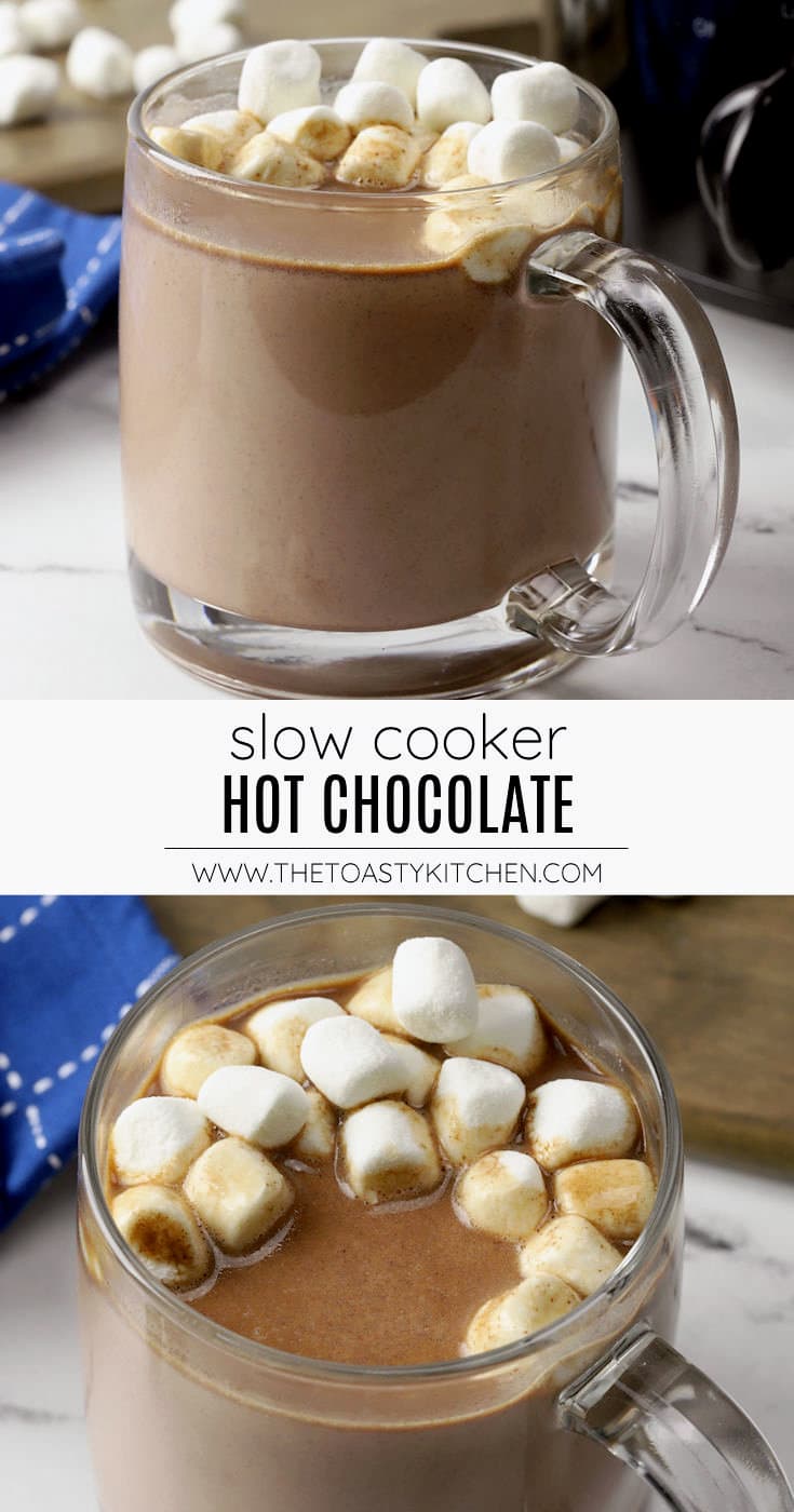 Slow cooker hot chocolate recipe.