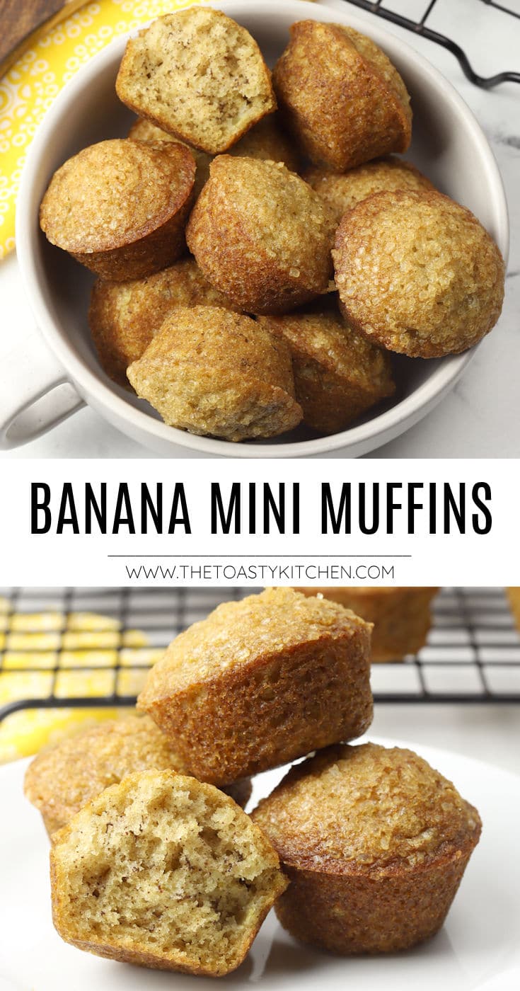 Banana mini muffins recipe.