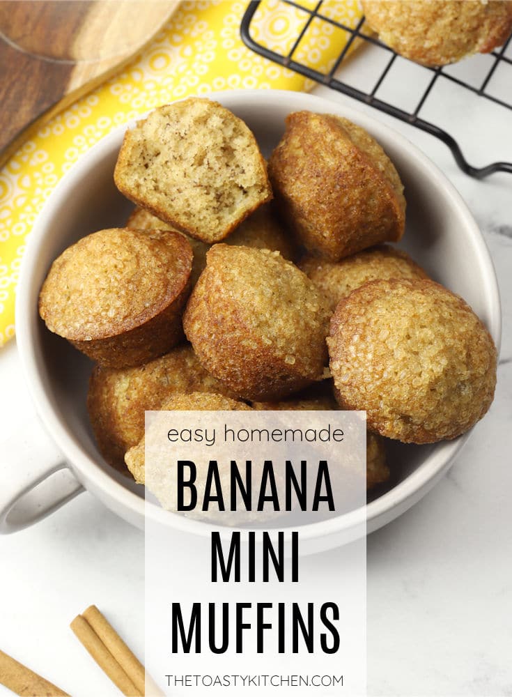 Banana mini muffins recipe.