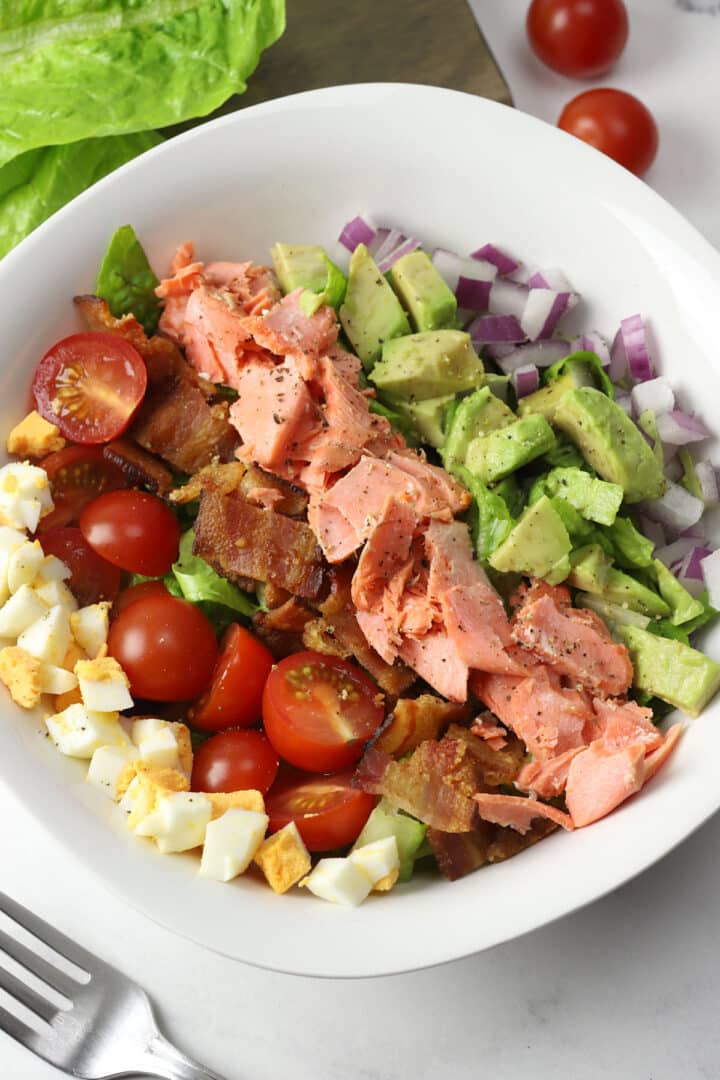 Salmon Cobb Salad The Toasty Kitchen